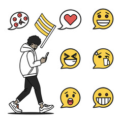 A simple and clear name for this image could be: No Smoking and Stop Sign Vector Icon Set.