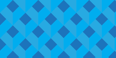 Minimal abstract blue cubes vector art. Geometric tiles and mosaic creative stylish seamless pattern block cube background. minimal Cubes mosaic shape vector design	
