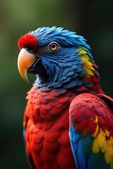 Obraz premium Vibrant plumage, diverse colors, feather texture, feather art, feathers