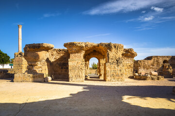 The Baths of Antoninus, ruins of ancient Carthage, Tunisia.