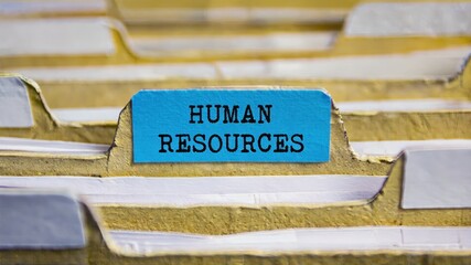 Human Resources file folder