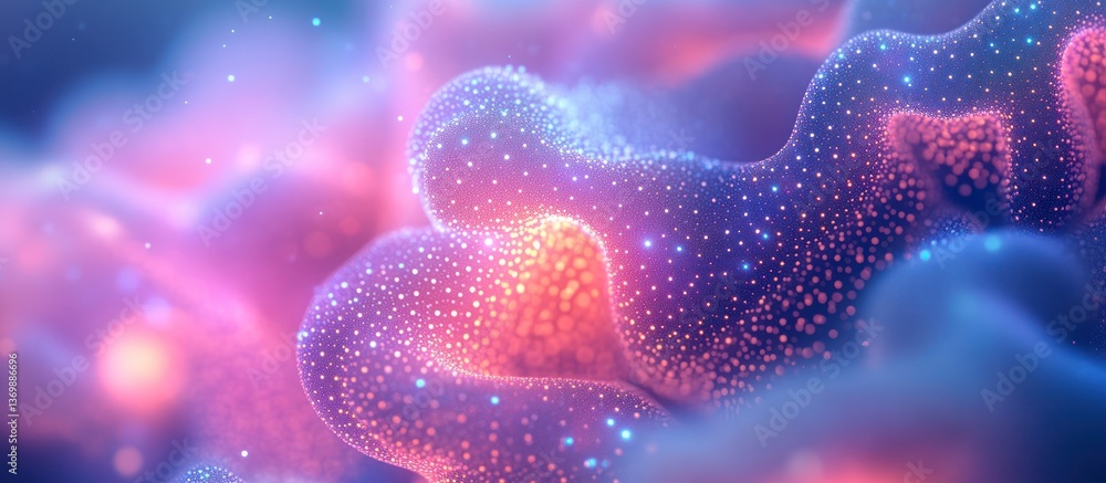 Poster abstract 3d cellular structure background
