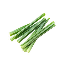 Lemongrass Leaf Slices on transparent background