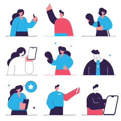 A diverse Vector set Illustrator Artwork Design