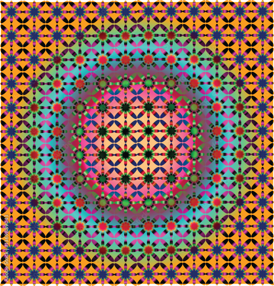 Poster gradient colors lines with smooth shapes pattern abstract vector design elements for backgrounds, pa