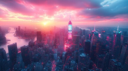 Fototapeta premium panorama of the city