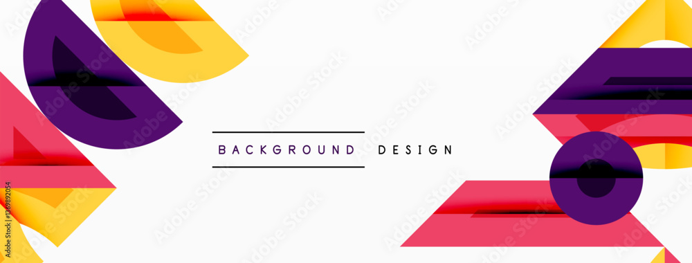 Poster abstract geometric background shapes forming a modern, symmetrical pattern. bold contrast, smooth gr