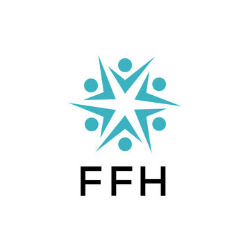 FFH creative minimalist letter logo.