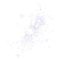 Isolated Shining Stars on transparent background