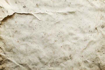 Distressed beige paper texture with wrinkles, stains, and grunge for vintage design projects