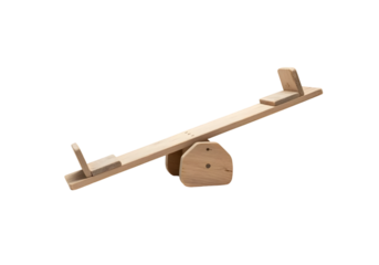 Wooden seesaw toy for children, natural finish, balance fun and playful design, perfect for indoor or outdoor play, safe and sturdy construction, educational tool