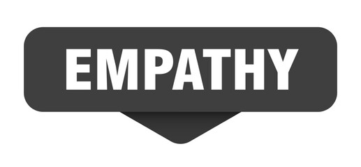 empathy sticker. empathy sign on transparent background