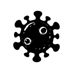 Stylized Depiction of Microscopic Viral Entity