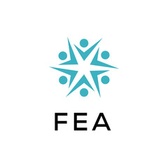 FEA creative minimalist letter logo.