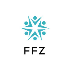FFZ creative minimalist letter logo.