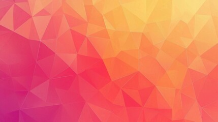Fototapeta premium Geometric Low Poly Artwork in Striking Orange and Red Palette