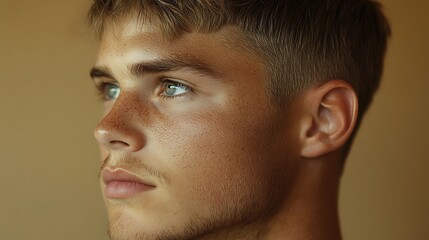 Fototapeta premium A young boy is full of energy, curiosity, and imagination. He explores the world with excitement, learns through play, and grows with each new experience, shaping his personality and future.