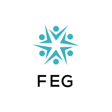 FEG creative minimalist letter logo.