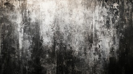 Obraz premium Black and White Abstract Painting Print - Modern Minimalist Wall Art