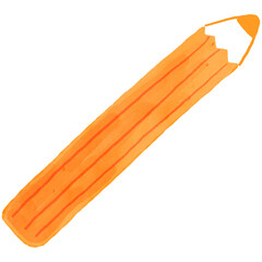 Hand drawn Loose watercolor back to school elements 