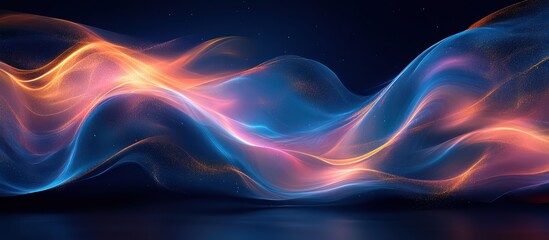 Obraz premium Abstract glowing waves