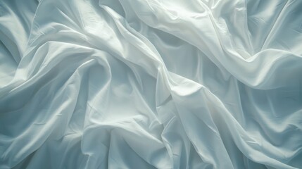 Obraz premium A freshly made bed with crisp white sheets.