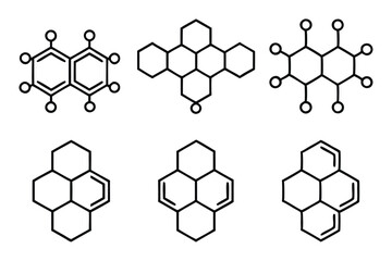 Fototapeta premium Chlorofluorocarbons line art illustration showcasing environmental impact (3)