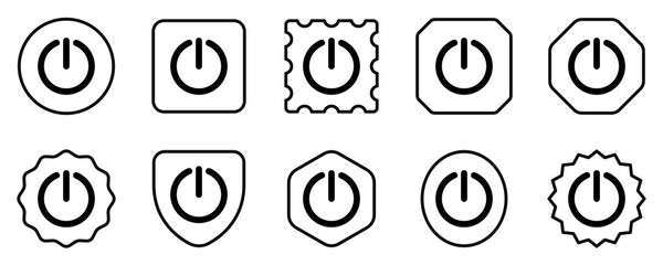Editable vector power switch icon. Part of a big icon set family. Perfect for web and app interfaces, presentations, infographics, etc