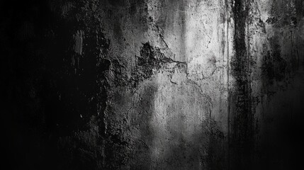 Obraz premium Black and White Abstract Painting Print - Modern Minimalist Wall Art