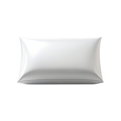 white pillow with blank template on a transparent background