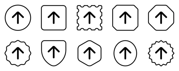 Vector single arrow chevron up icon. Black, white background. Perfect for app and web interfaces, infographics, presentations, marketing, etc.