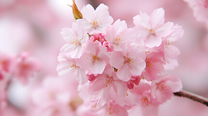 Pink Blossom Flowers Bloom Beautifully Spring