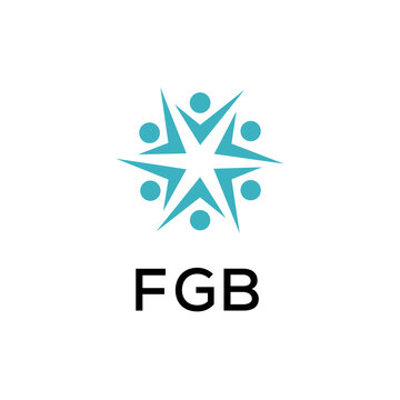 FGB creative minimalist letter logo.