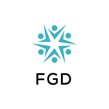 FGD creative minimalist letter logo.