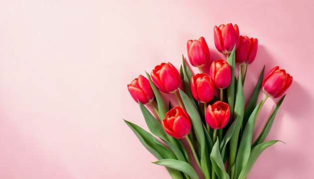 Pink tulips on blank background HD image. A tulip doesn't strive to impress anyone, it just blooms proverb image