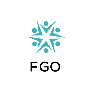 FGO creative minimalist letter logo.