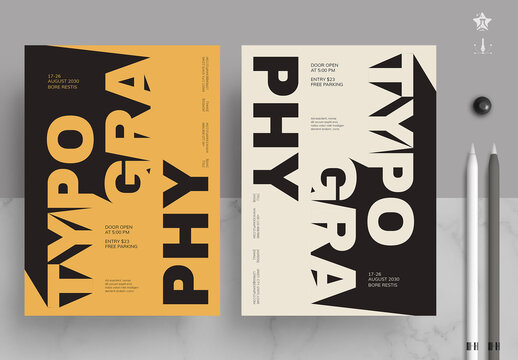 Bold Typography Poster Layout