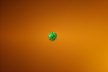 Colorful music wave green and brown wave background