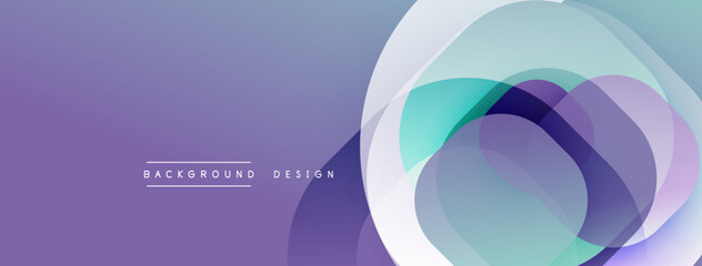 Abstract background with layered translucent gradient shapes