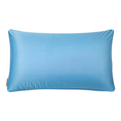 Light Blue Rectangular Pillow Soft Comfortable Home Decor Accessory for Bedroom Living Room Sofa Couch isolated on white or transparent background Generative AI
