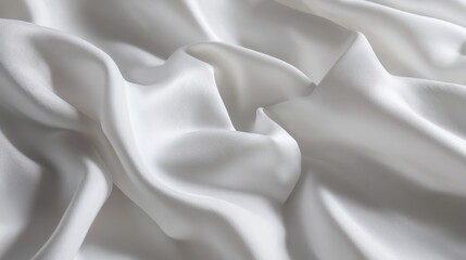 Obraz premium Angled front-side view of a white T-shirt mockup, emphasizing natural fabric folds.