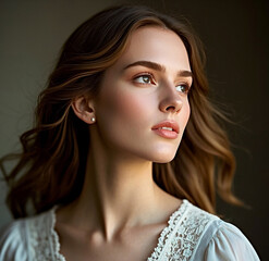 Naklejka premium Portrait of a woman.