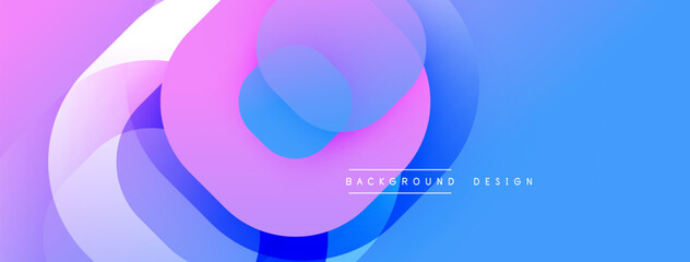 Abstract background with layered translucent gradient shapes