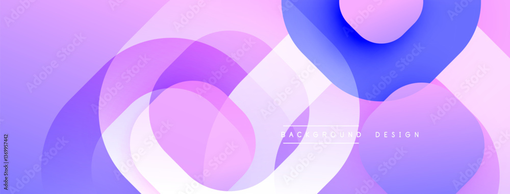 Poster Abstract background with layered translucent gradient shapes