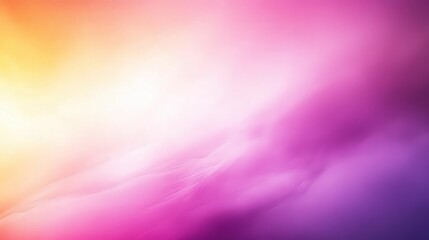 Obraz premium Vibrant pink, purple, and yellow hues swirl in an abstract blend, creating a dreamy and mesmerizing visual