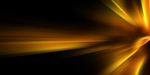 Abstract golden sun glare translucent glow with a special light effect. Blur in the movement of glowing highlights. Sun. Light effect
