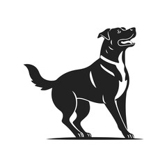 Dog logo. Dog icon template. Detailed image. Pet emblem, dog illustration, dog portrait, guard dog