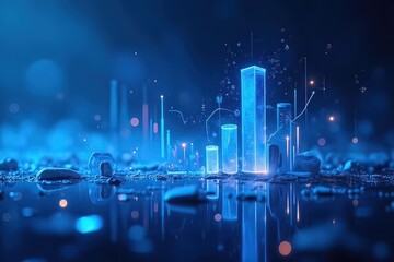 Fototapeta premium Ai grafico di lavoro con alta tecnologia 01