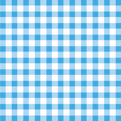 vector blue and white Gingham check pattern design illustration for fabric printing.