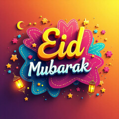 Obraz premium eid mubarak celebration
